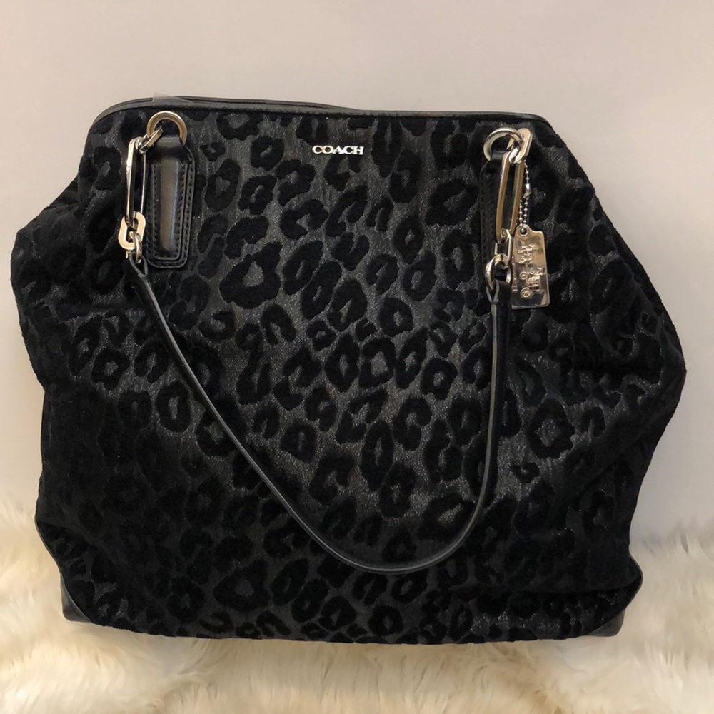 Coach Madison Chenille Ocelot Tote